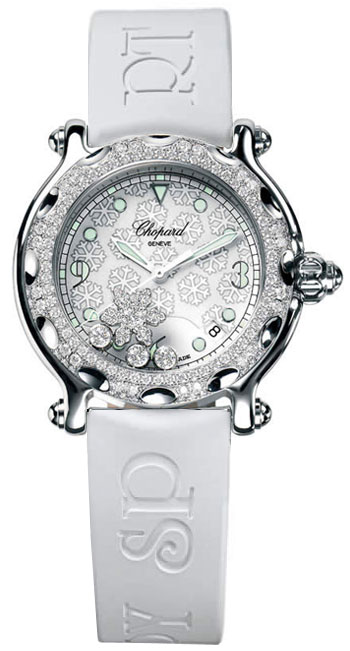 Chopard Happy Diamonds Battery Operated Quartz White Ladies Watch 288946-2001 