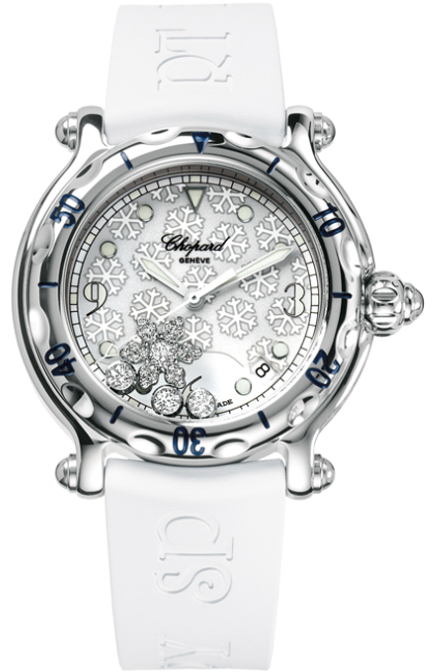 Chopard Happy Diamonds Battery Operated Quartz White Ladies Watch 288948-3001 