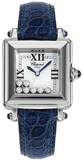 Chopard Happy Diamonds Battery Operated Quartz White Ladies Watch 278325-3006-BLUCT 
