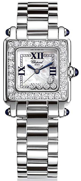 Chopard Happy Diamonds Battery Operated Quartz Pearl White Ladies Watch 278895-2004 