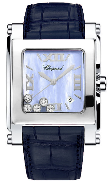 Chopard Happy Diamonds Battery Operated Quartz Blue Ladies Watch 288447-3007 