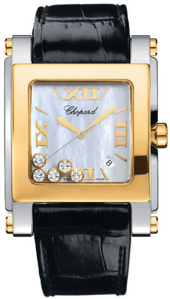Chopard Happy Diamonds Battery Operated Quartz Pearl White Ladies Watch 288471-4001 