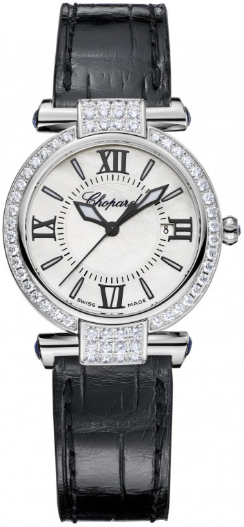 Chopard Imperiale Battery Operated Quartz Pearl White Ladies Watch 384238-1001 