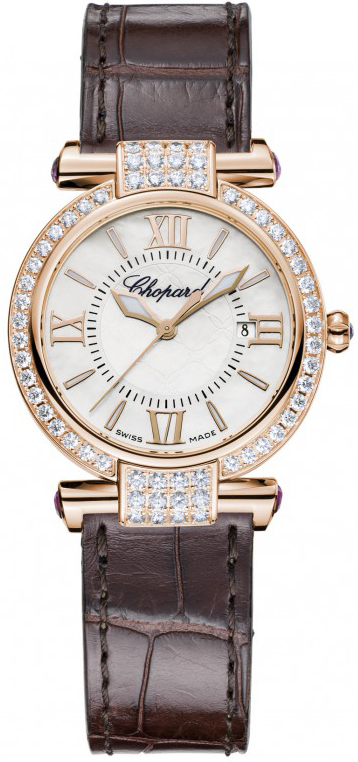 Chopard Imperiale Battery Operated Quartz White Ladies Watch 384238-5003 