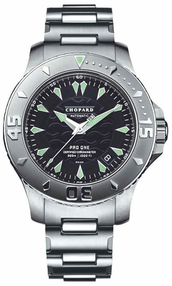 Chopard Luc Self winding Automatic Chronometer Black Mens Watch 158912-3001 