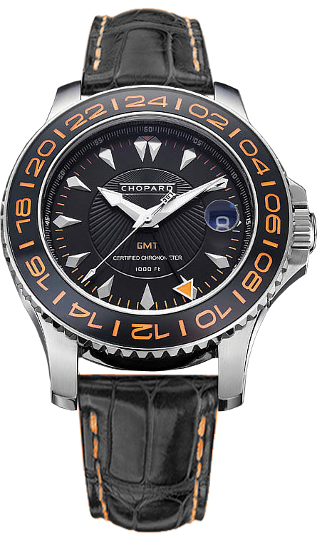 Chopard Luc Self winding Automatic Chronometer Black Mens Watch 168959-3001 