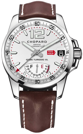 Chopard Mille Miglia Self winding Automatic Silver Mens Watch 168457-3002-BRNLD 