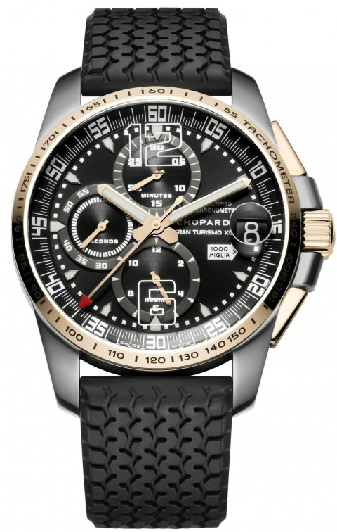 Chopard Mille Miglia Self winding Automatic Chronometer Black Mens Watch 168459-6001 