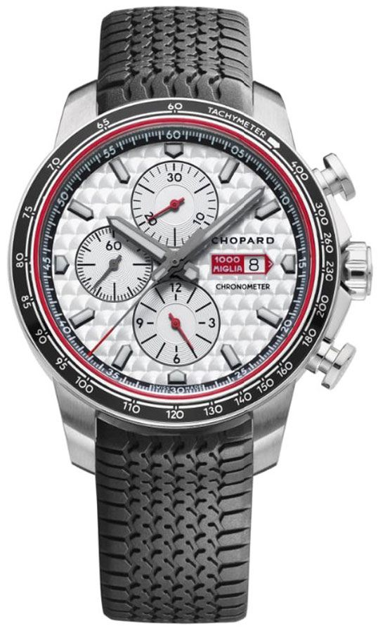 Chopard Mille Miglia Self winding Automatic Chronometer Silver Mens Watch 168571-3002 
