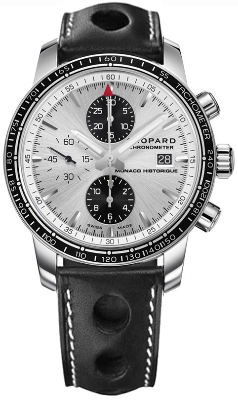 Chopard Classic Racing Self winding Automatic Chronometer Silver Mens Watch 168992-3012-BLKLD 