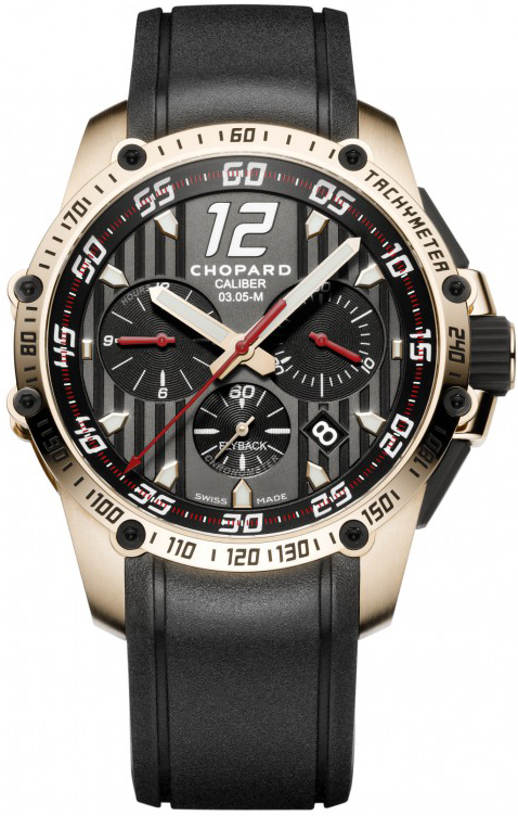 Chopard Classic Racing Self winding Automatic Chronometer Black Mens Watch 161284-5001 
