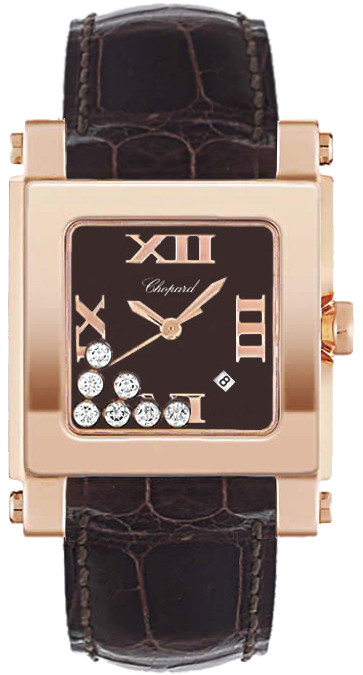 Chopard Happy Diamonds Battery Operated Quartz Brown Watch 275321-5001 