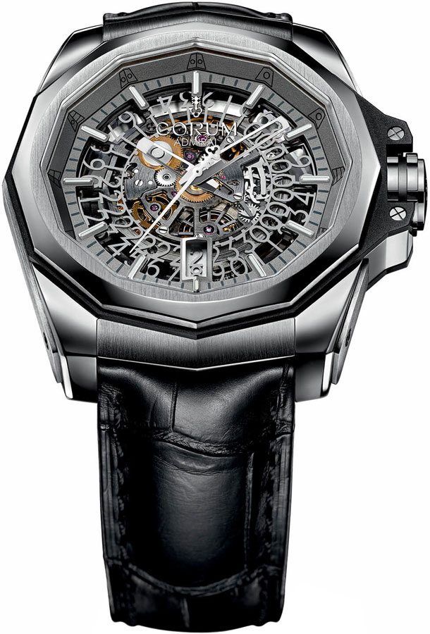 Corum Admiral Self winding Automatic Skeleton Mens Watch 08240104-0F01-FH10 