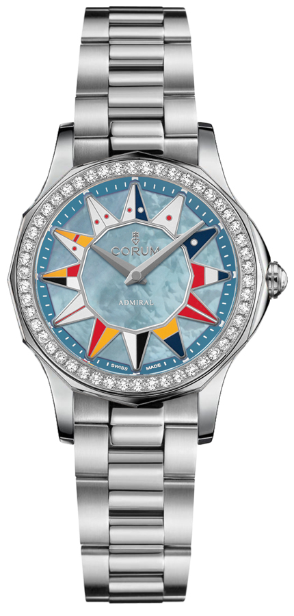 Corum Admiral Self winding Automatic Blue Ladies Watch 40010047-V200-AB13 
