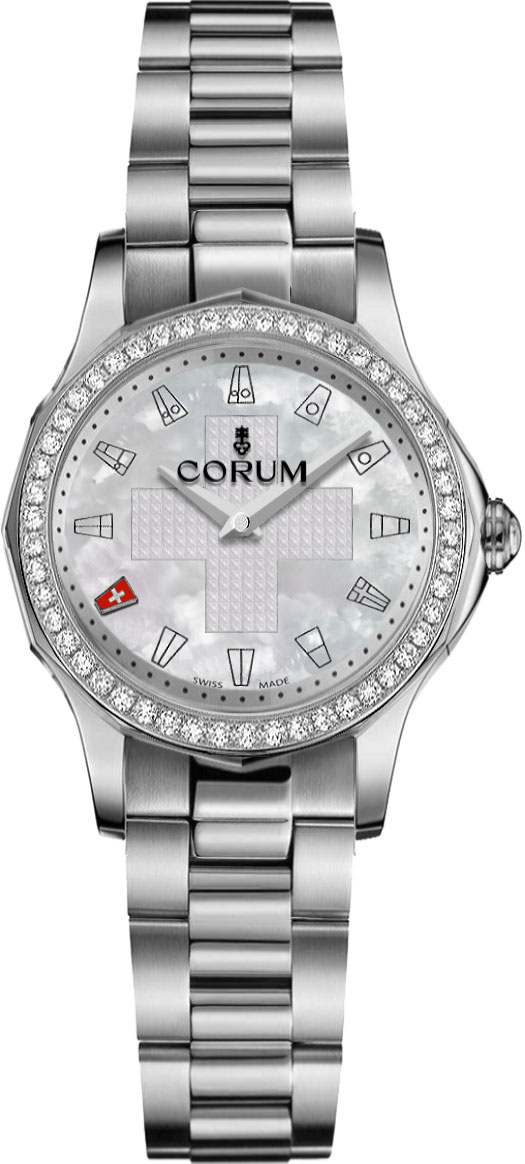Corum Admiral Self winding Automatic White Ladies Watch 40010147-V200-PN01 