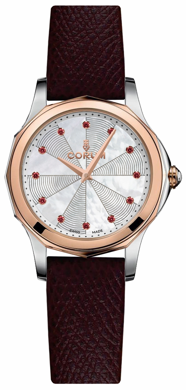 Corum Admiral Battery Operated Quartz White Ladies Watch A020-04147 