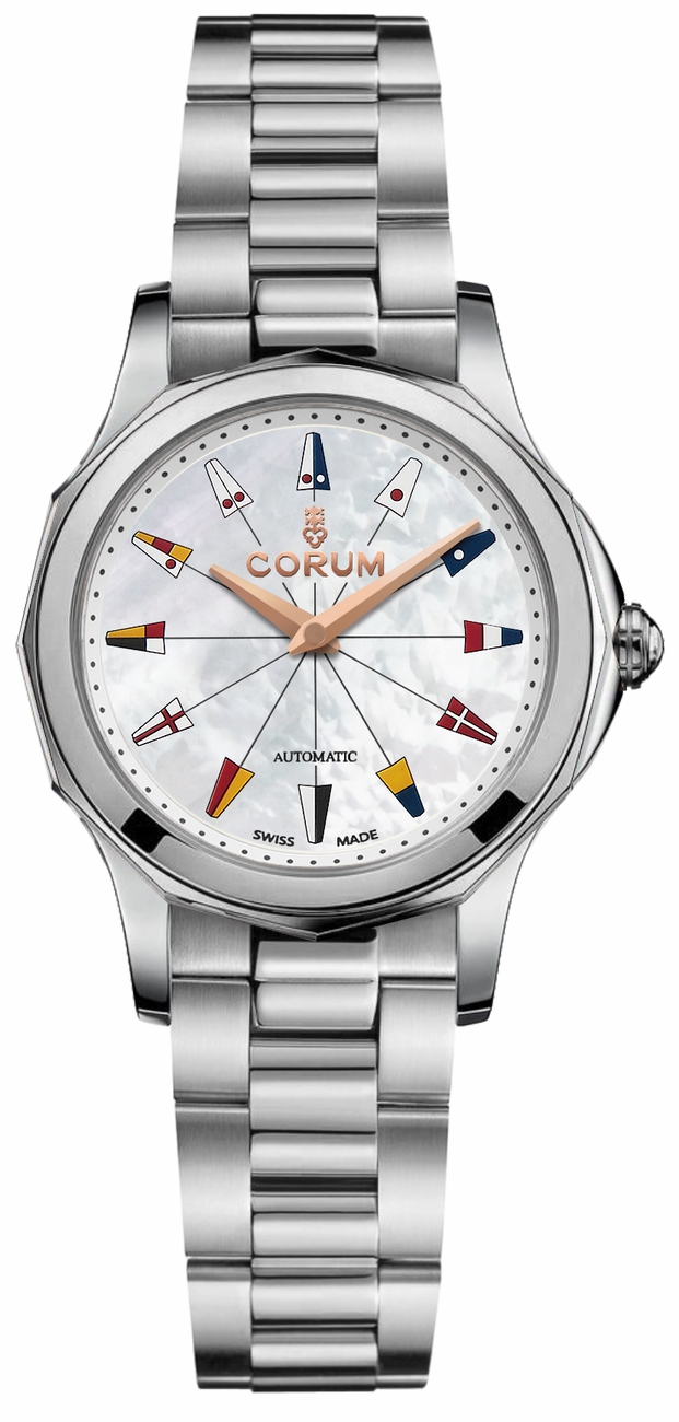 Corum Admiral Self winding Automatic White Ladies Watch A400-04023 