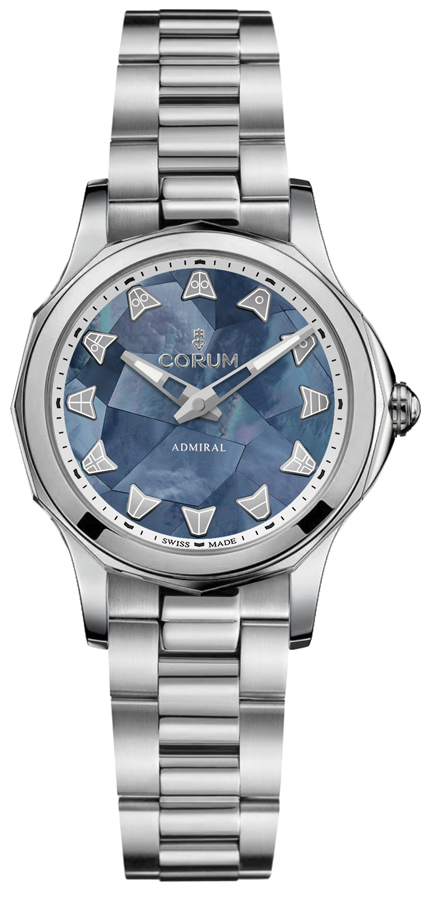 Corum Admiral Self winding Automatic Blue Ladies Watch 40010020-V200-MN01 