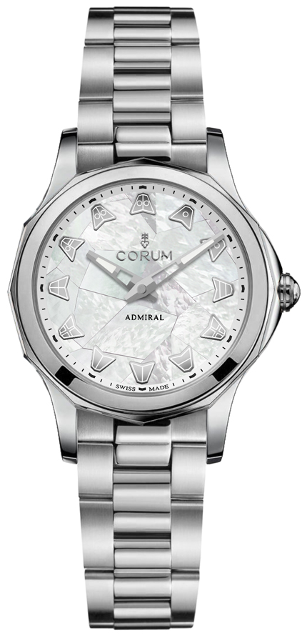 Corum Admiral Self winding Automatic White Ladies Watch 40010020-V200-MN02 