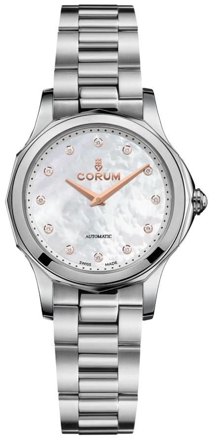 Corum Admiral Self winding Automatic White Ladies Watch A400-04024 