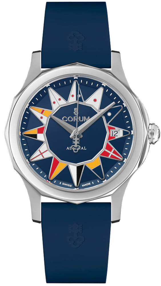 Corum Admiral Self winding Automatic Blue Ladies Watch 08220020-0373-AB12 