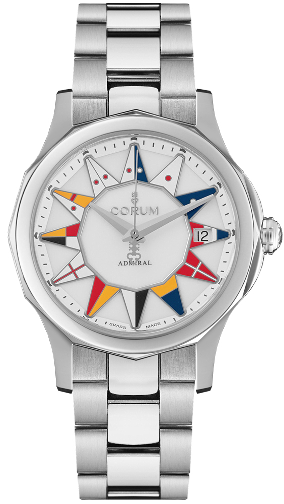 Corum Admiral Self winding Automatic White Ladies Watch 08220020-V200-BL12 