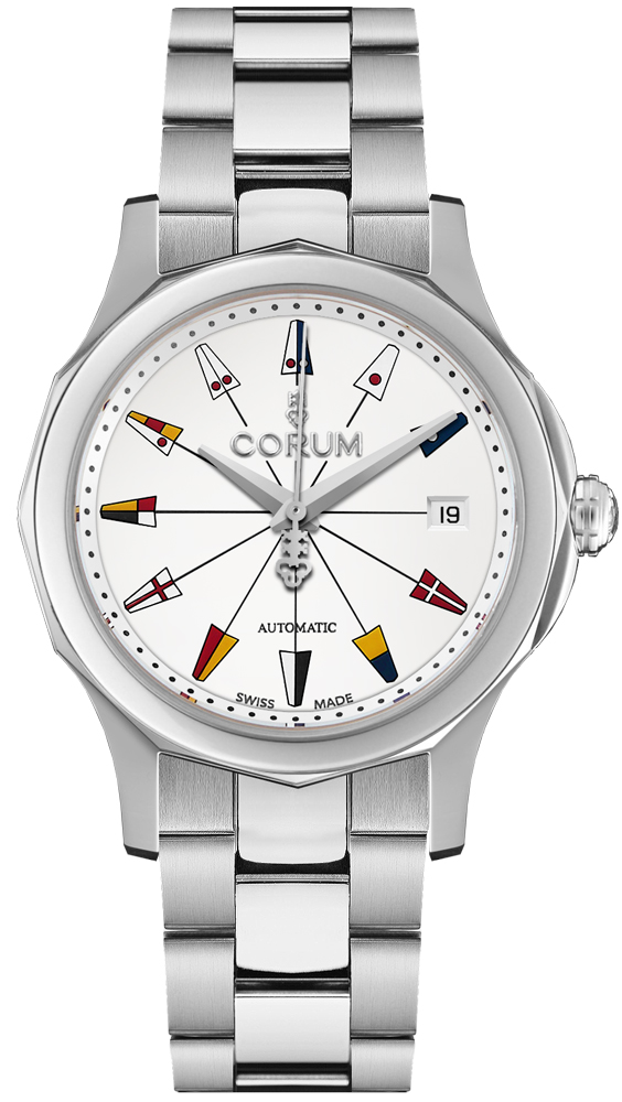 Corum Admiral Self winding Automatic White Ladies Watch 08220020-V200-AA12 