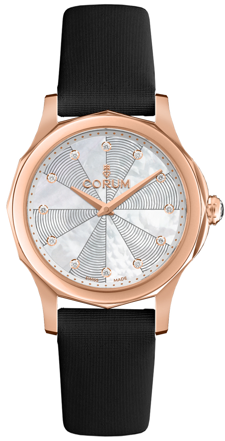 Corum Admiral Self winding Automatic White Ladies Watch 11020055-0041-PN16 
