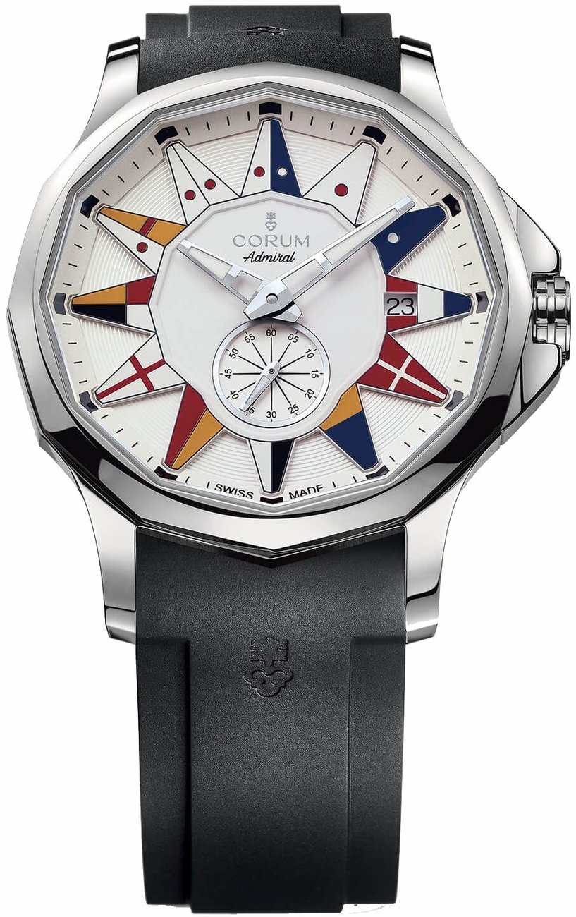 Corum Admiral Self winding Automatic Silver Mens Watch 39510120-F371-AA12 