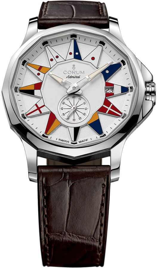 Corum Admiral Self winding Automatic Silver Mens Watch 39510120-0F02-AA12 