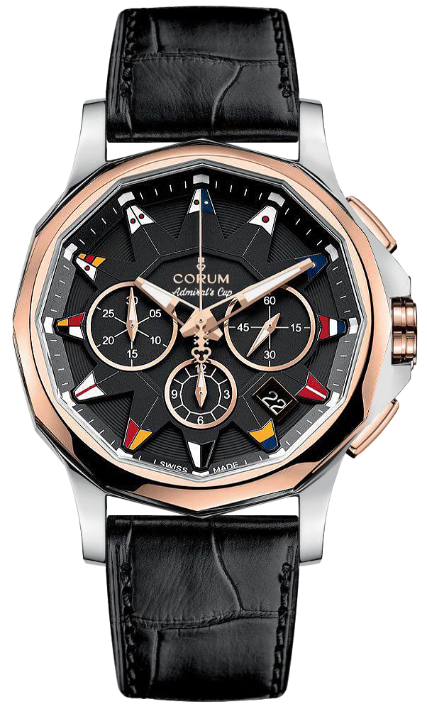 Corum Admiral Self winding Automatic Black Mens Watch 98410124-0F01-AN14 