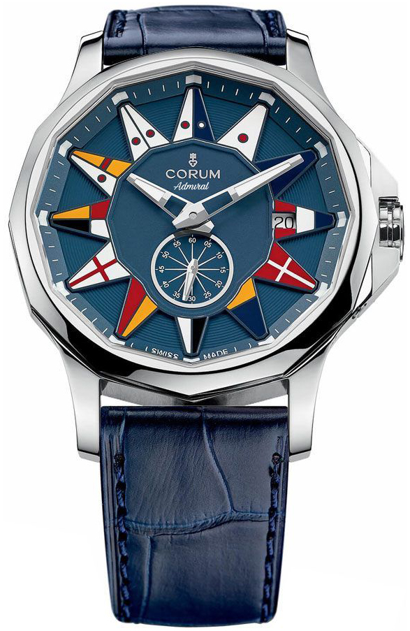 Corum Admiral Self winding Automatic Blue Mens Watch 39510120-0F03-AB12 