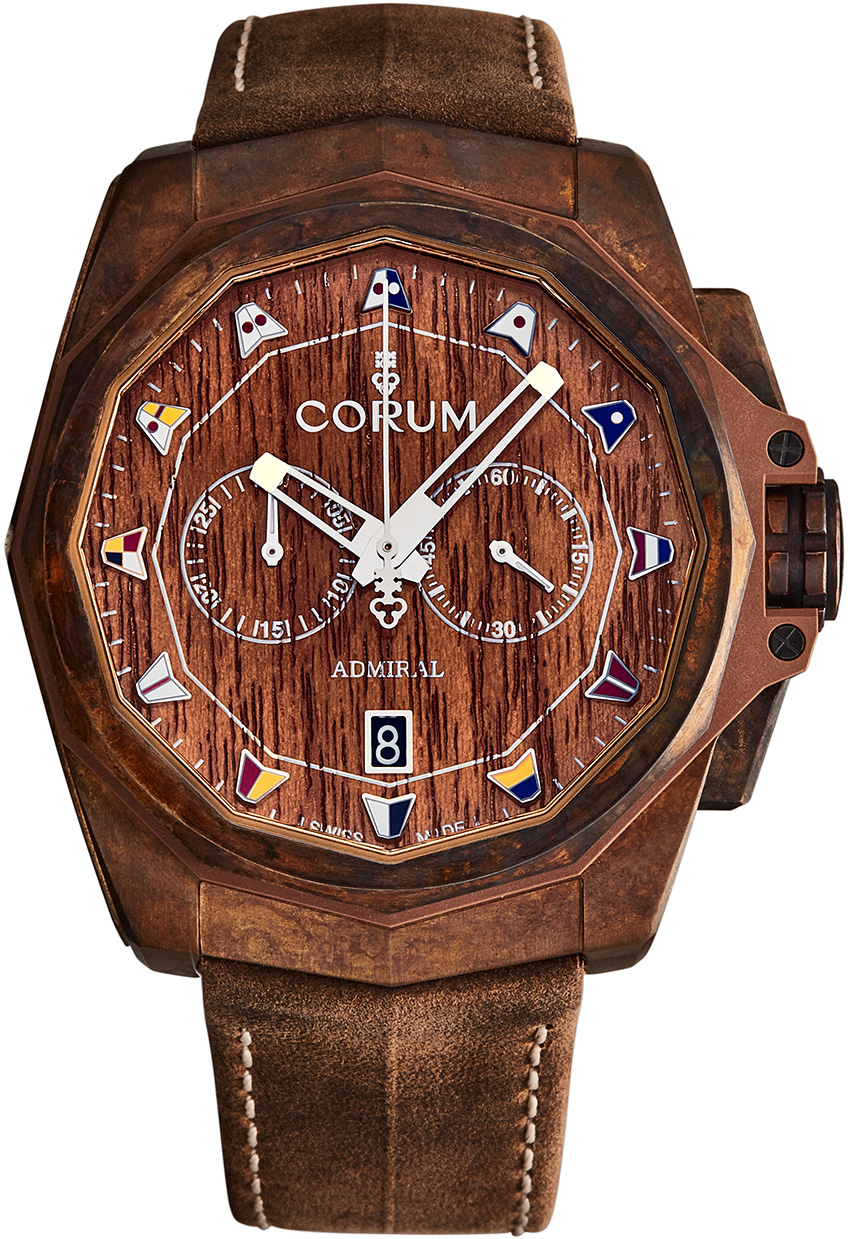 Corum Admiral Self winding Automatic Brown Mens Watch 11620053-0F62-AW91 