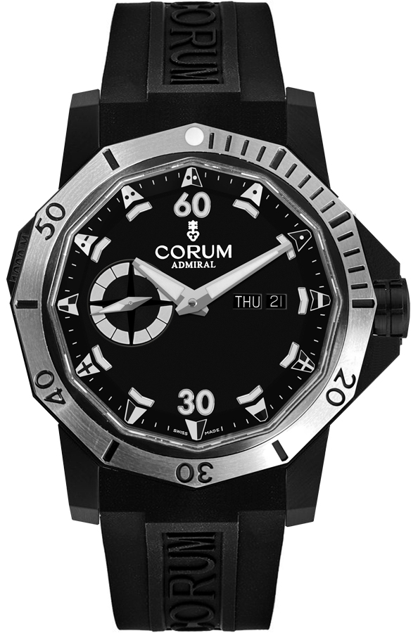 Corum Admiral Self winding Automatic Black Mens Watch A690-04305 
