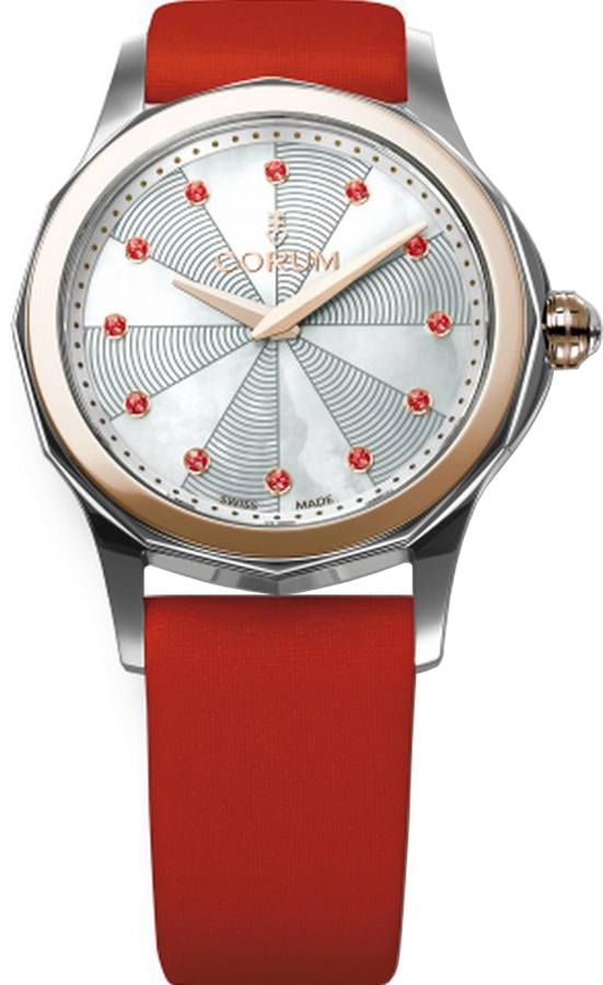 Corum Admiral Battery Operated Quartz White Ladies Watch 02010024-0046-PN06 
