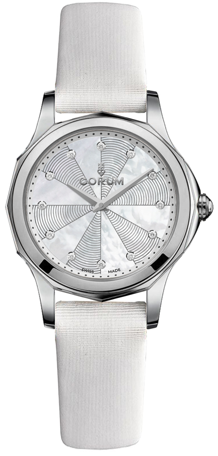 Corum Admiral Battery Operated Quartz White Ladies Watch 02010020-0049-PN09 