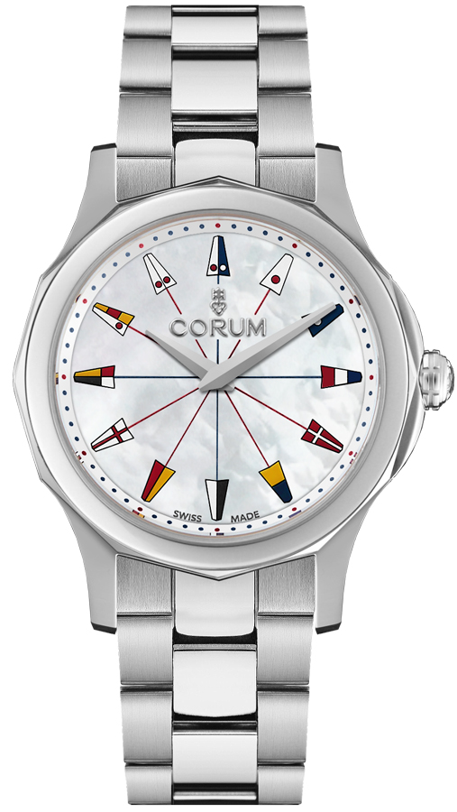 Corum Admiral Battery Operated Quartz White Unisex Watch 02020120-V200-PN22 
