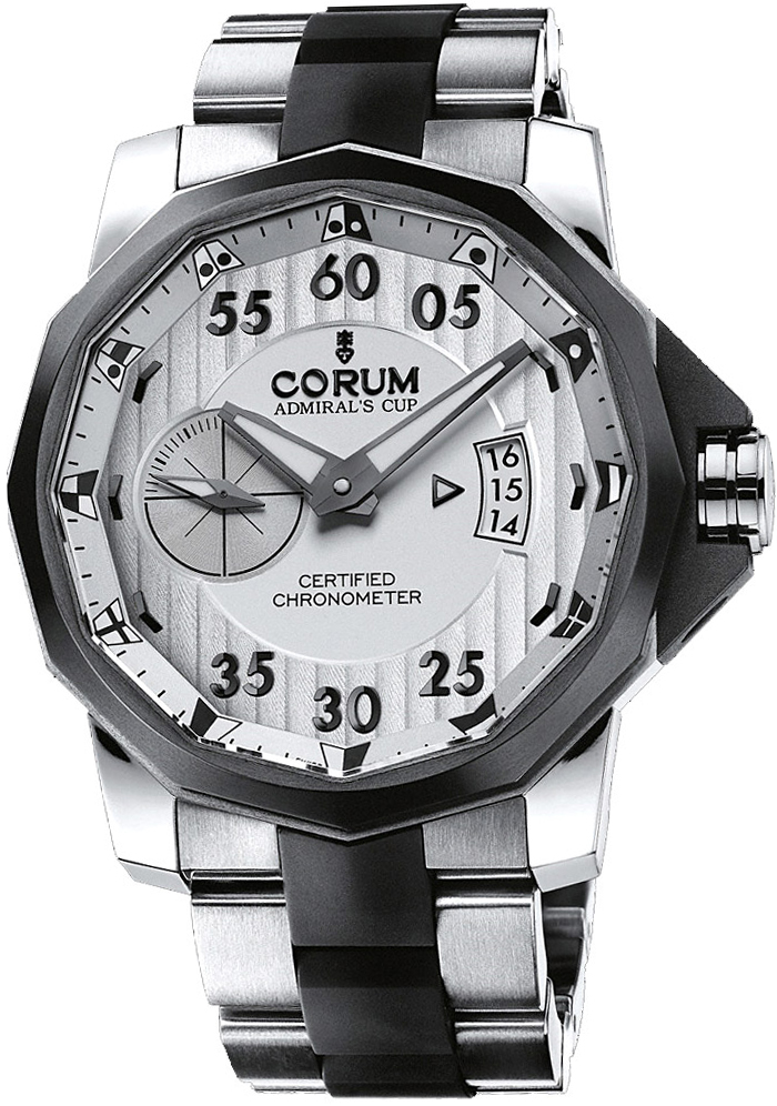 Corum Admiral Self winding Automatic Chronometer Silver Mens Watch 94795194-V791-AK14 