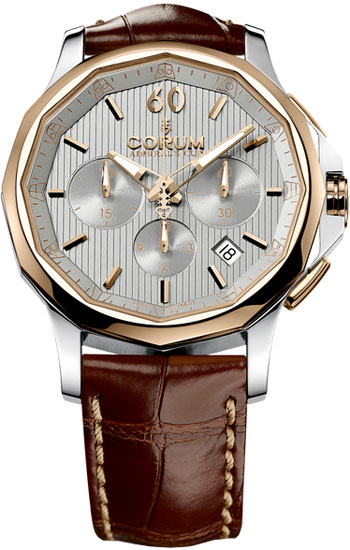 Corum Admiral Self winding Automatic Silver Mens Watch 98410124-0F02-FH11 