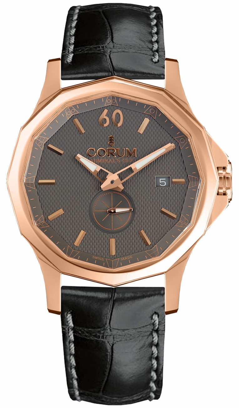 Corum Admiral Self winding Automatic Grey Mens Watch 39510155-0001-AK12 
