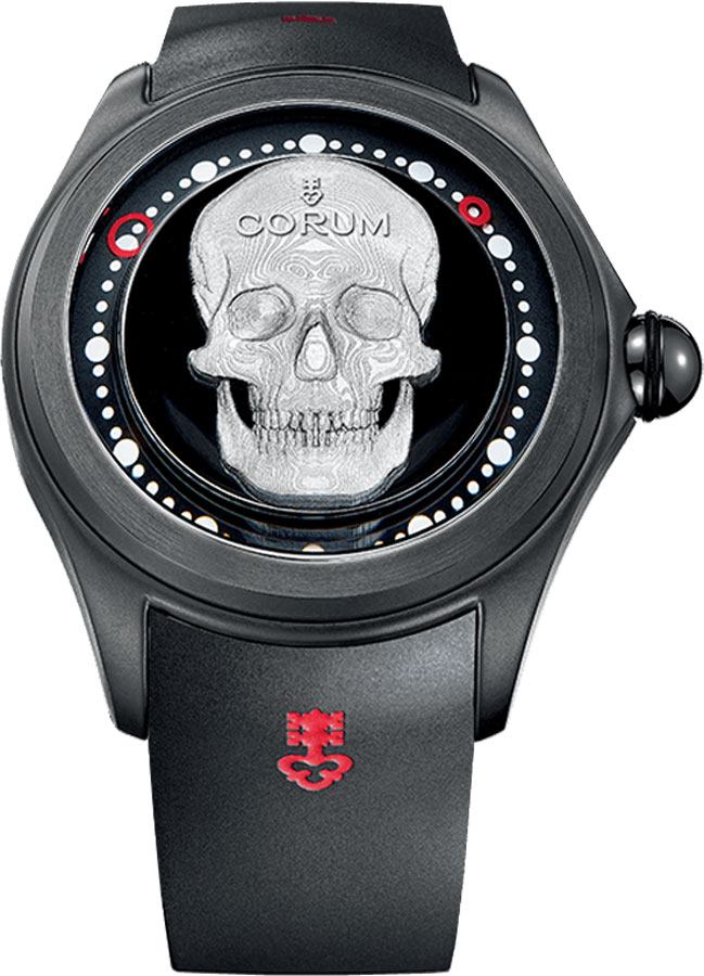 Corum Bubble Self winding Automatic Black Mens Watch 39010195-0371-SK01 