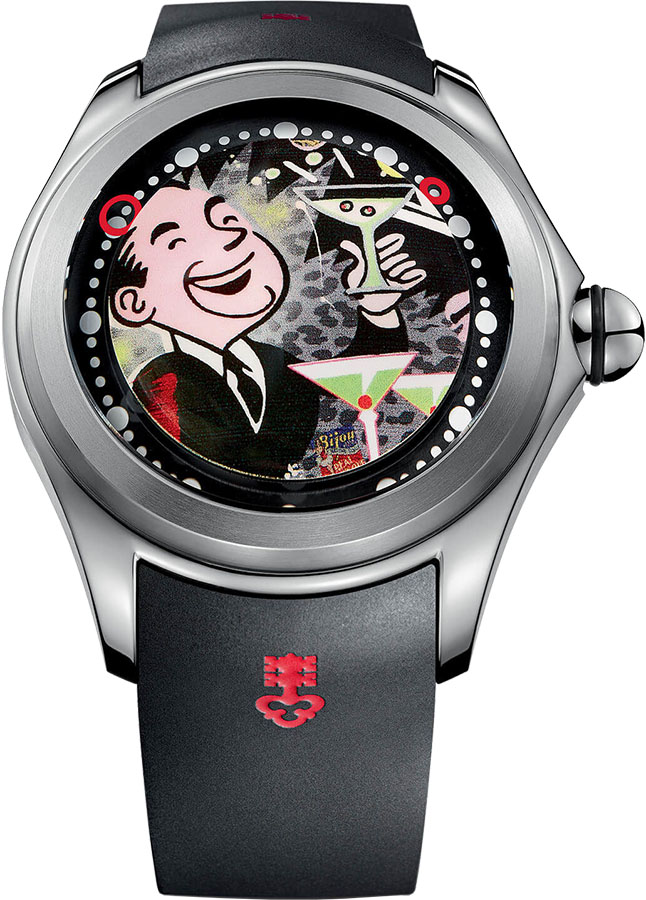Corum Bubble Self winding Automatic Black Mens Watch 39010104-0371-PO01 
