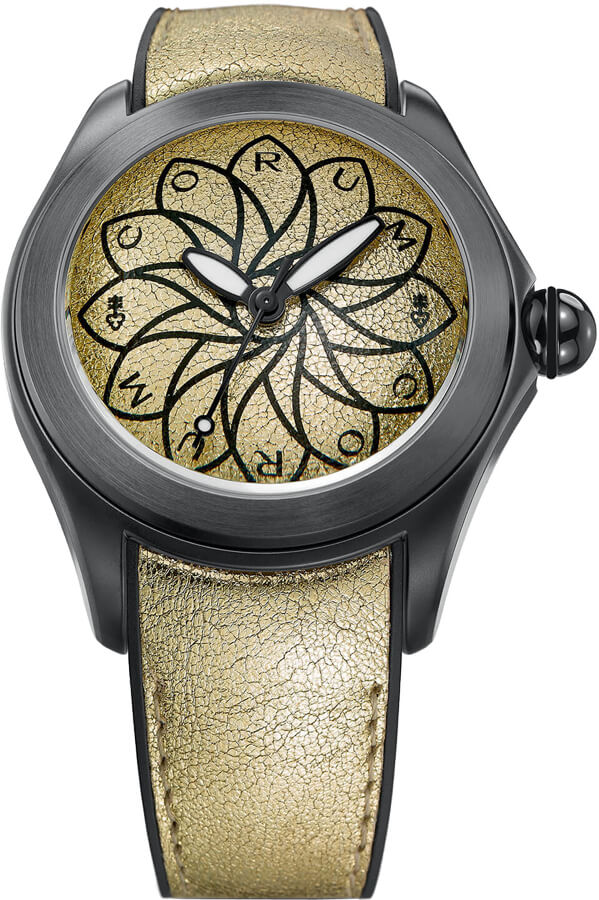 Corum Bubble 42 Gold Dial Luxury Watch 082.410.98/0065 VO65 