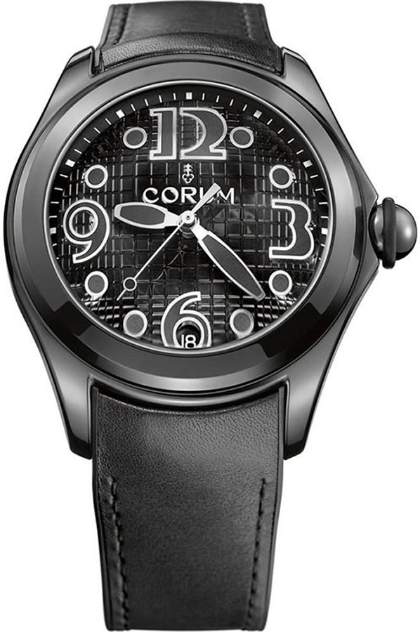 Corum Bubble Self winding Automatic Black Mens Watch 08230098-0061-FN30 