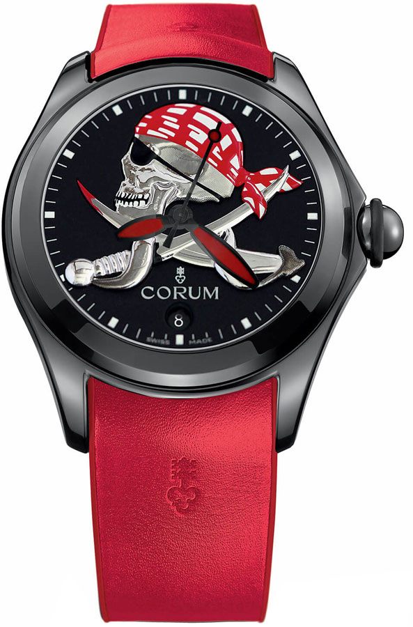 Corum Bubble Self winding Automatic Black Mens Watch 08231098-0376-PIRA 