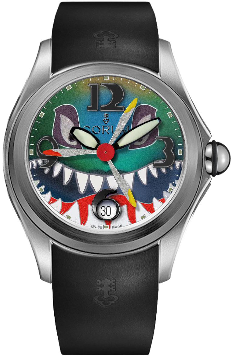 Corum Bubble Self winding Automatic Green Mens Watch 08231020-0371-SHARK 