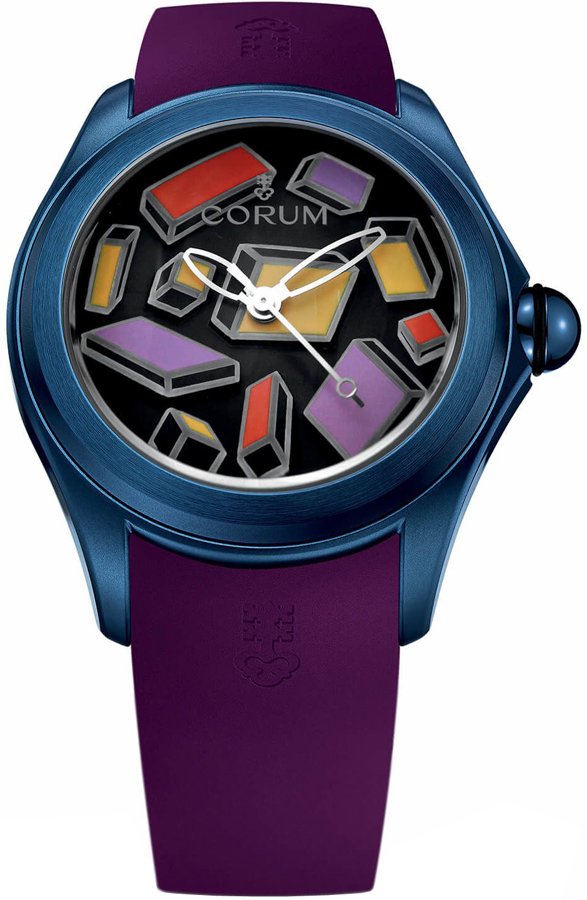 Corum Bubble 47 Steve Aoki Blue Steel Men's Watch L082/03214 