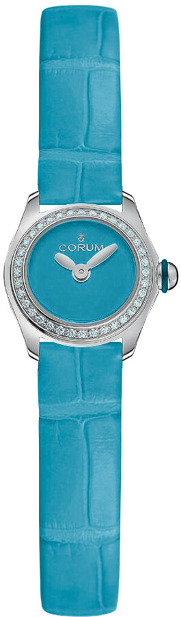 Corum Bubble Battery Operated Quartz Blue Ladies Watch L137-03568 
