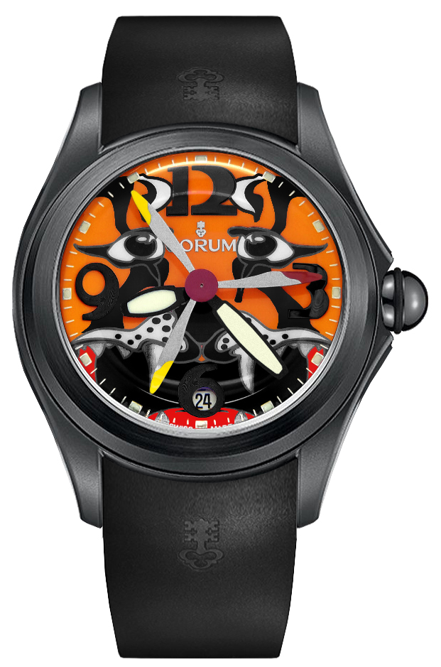 Corum Bubble Self winding Automatic Orange Mens Watch 08231098-0371-TIGER 