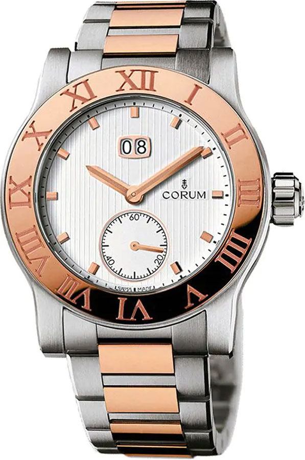 Corum Romvlvs Self winding Automatic Chronometer White Mens Watch 81251524-V810-EB76 